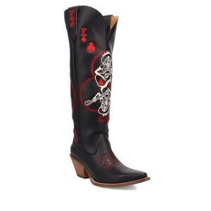 WOMEN'S DINGO BOOT KING OF CLUBS WESTERN BOOTS 8.5
